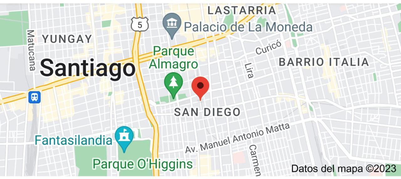 Apartamento En Santiago Centro Cerca De Movistar Arena, Caupolican Eksteriør billede